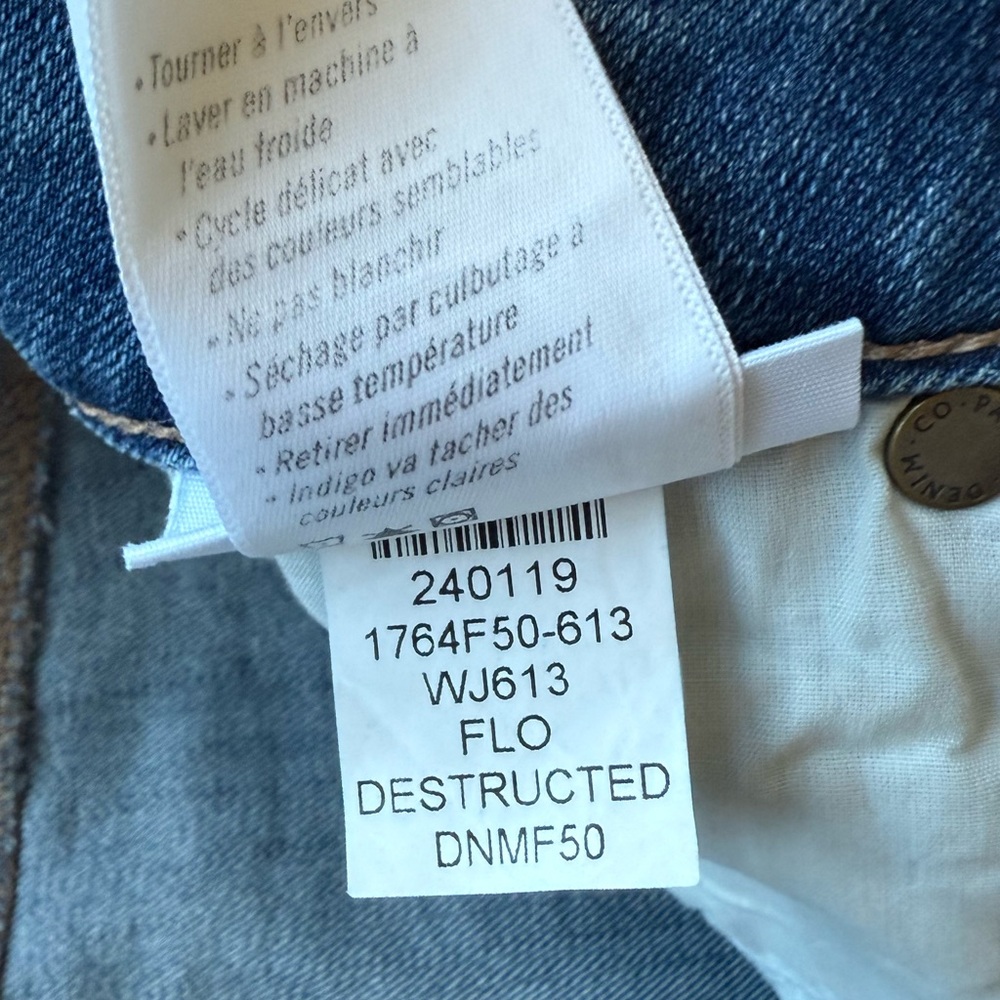 NWT PAIGE Verdugo Distressed Ankle Skinny Jeans in Flo Destructed Size 26 - Picture 13 of 15